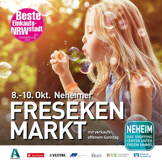 Bereits zum 42. Mal findet der Fresekenmarkt in Neheim statt und mit dabei ist meyer & partner - Ihr Immobilienmakler für Südwestfalen, Arnsberg und Umgebung