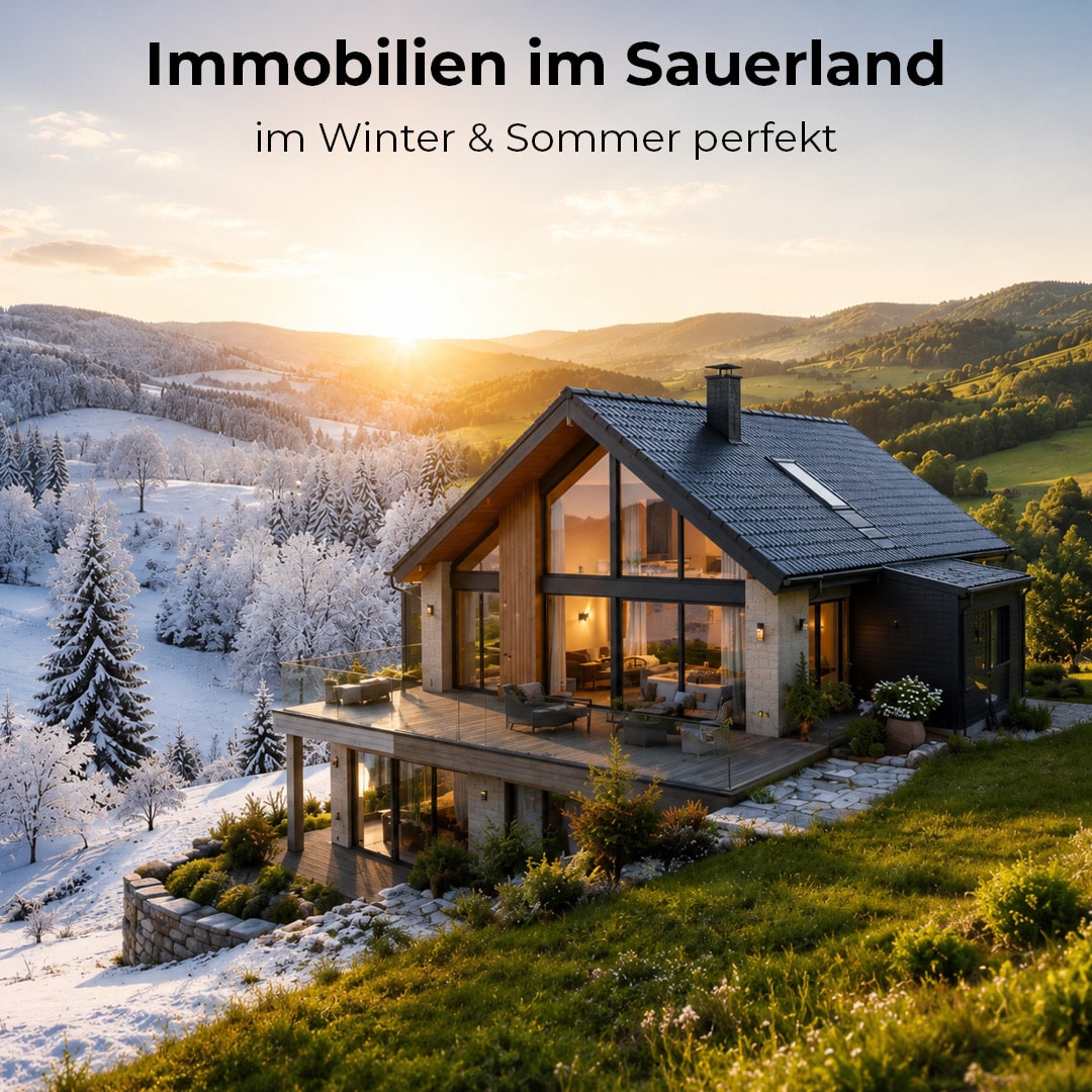 Warum Immobilien im Sauerland perfekt sowohl im Winter als auch im Sommer sind - meyer & partner