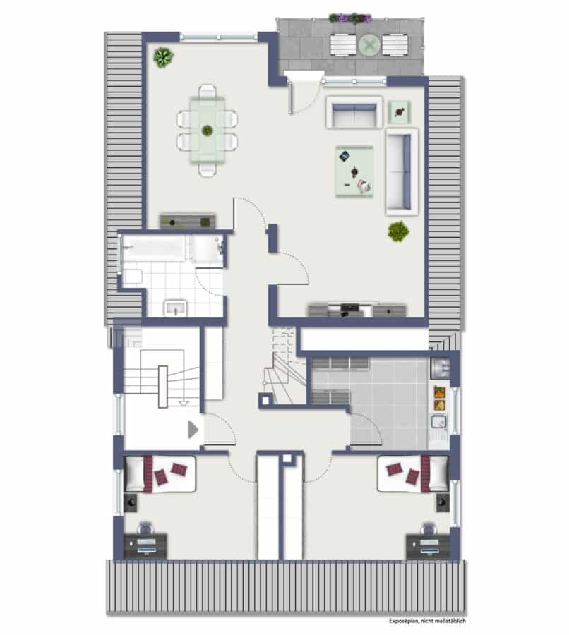 Familienfreundliches Zweifamilienhaus mit großem Garten und Garage in beliebter Wohnlage von Arnsberg-Hüsten - Dachgeschoss