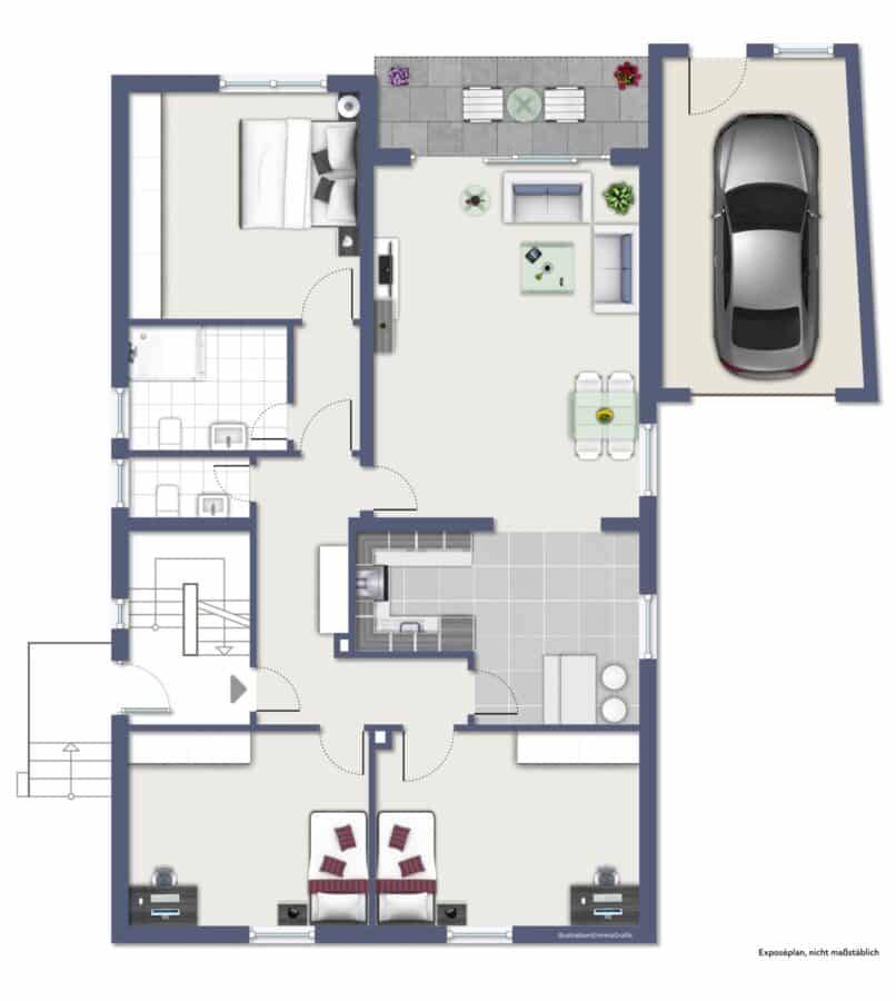 Familienfreundliches Zweifamilienhaus mit großem Garten und Garage in beliebter Wohnlage von Arnsberg-Hüsten - Erdgeschoss