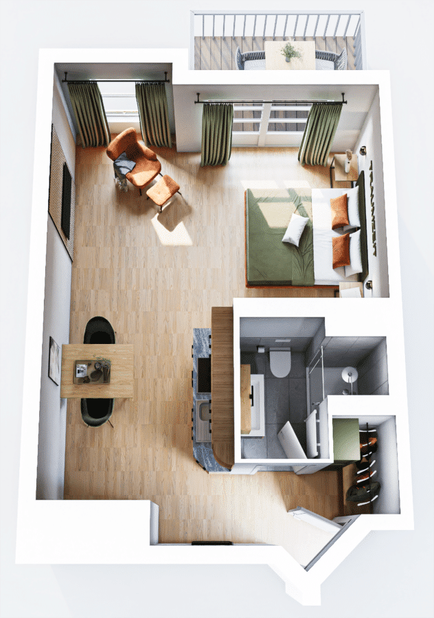 Wintertraum, Wiesenzauber und Waldglück- schöner kann Ihr Invest nicht heißen - 1 Zimmer Apartment