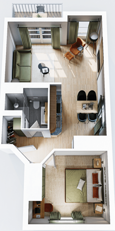 Wintertraum, Wiesenzauber und Waldglück- schöner kann Ihr Invest nicht heißen - 2 Zimmer Apartment