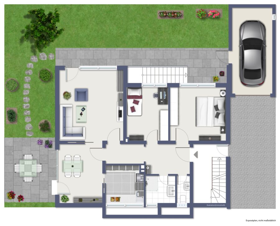 Zweifamilienhaus mit Potenzial und Panorama - Untergeschoss