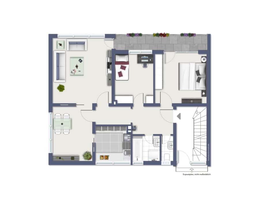 Zweifamilienhaus mit Potenzial und Panorama - Erdgeschoss