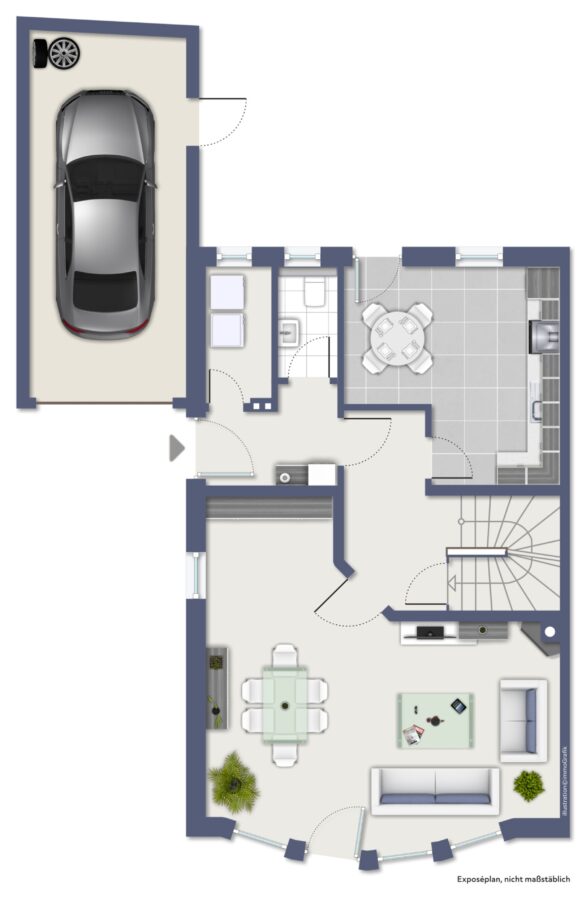 Einziehen & Wohlfühlen! Modernes energieeffizientes Einfamilienhaus in ruhiger Lage von Bruchhausen - Erdgeschoss