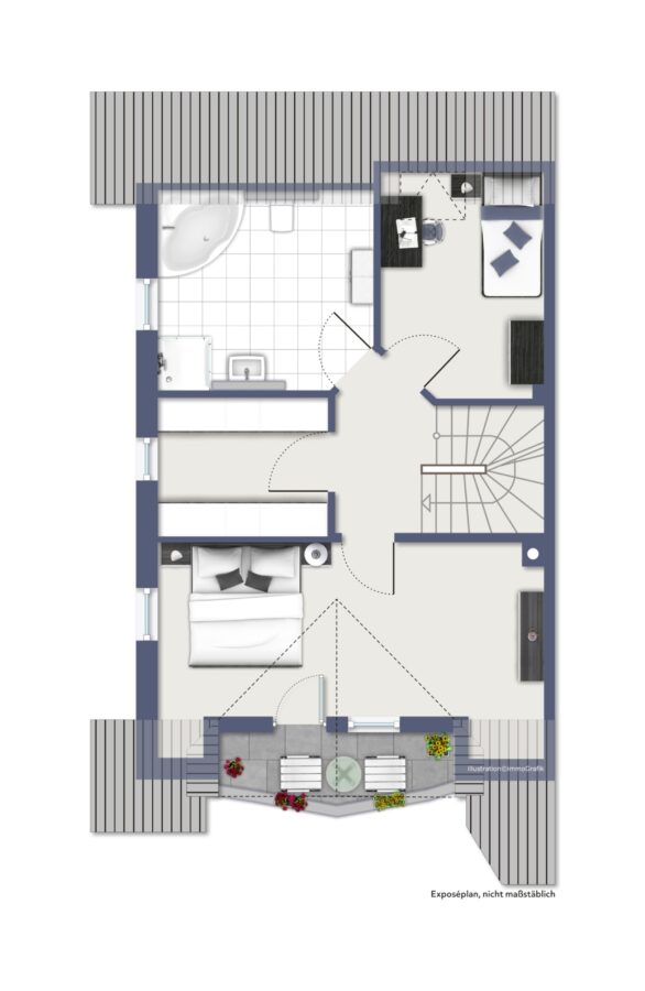 Einziehen & Wohlfühlen! Modernes energieeffizientes Einfamilienhaus in ruhiger Lage von Bruchhausen - Obergeschoss