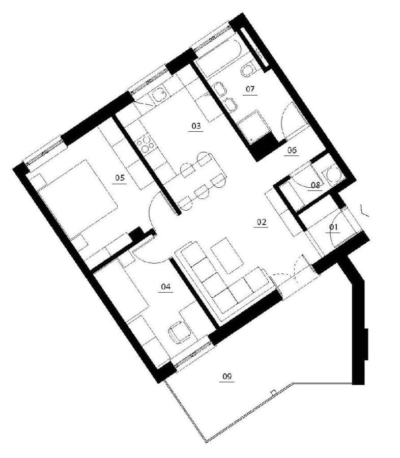 Außergewöhnliche Penthousewohnung mit schöner Dachterrasse in Top-Lage von Arnsberg - Grundriss W3