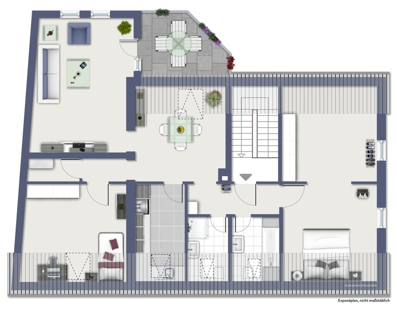 geräumige Dachgeschosswohnung im Zentrum von Neheim - Photo 2