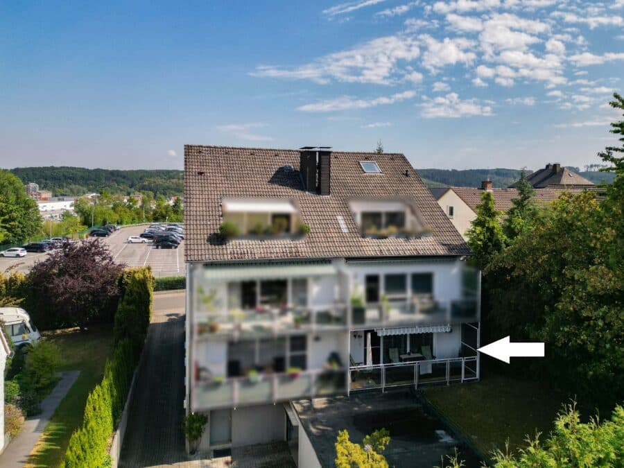 Kapitalanlage mit Substanz – vermietete Eigentumswohnung in bevorzugter Wohnlage am Mühlenberg - Südansicht