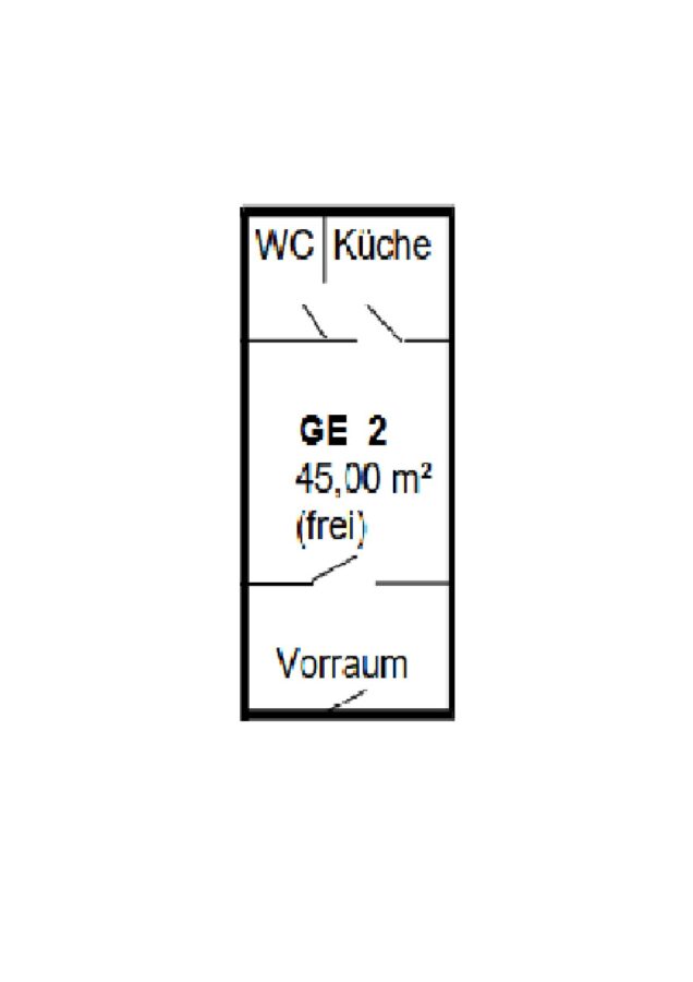 Solides Wohn- und Geschäftshaus mit Entwicklungspotenzial in Mansfeld - Grundriss GE 2