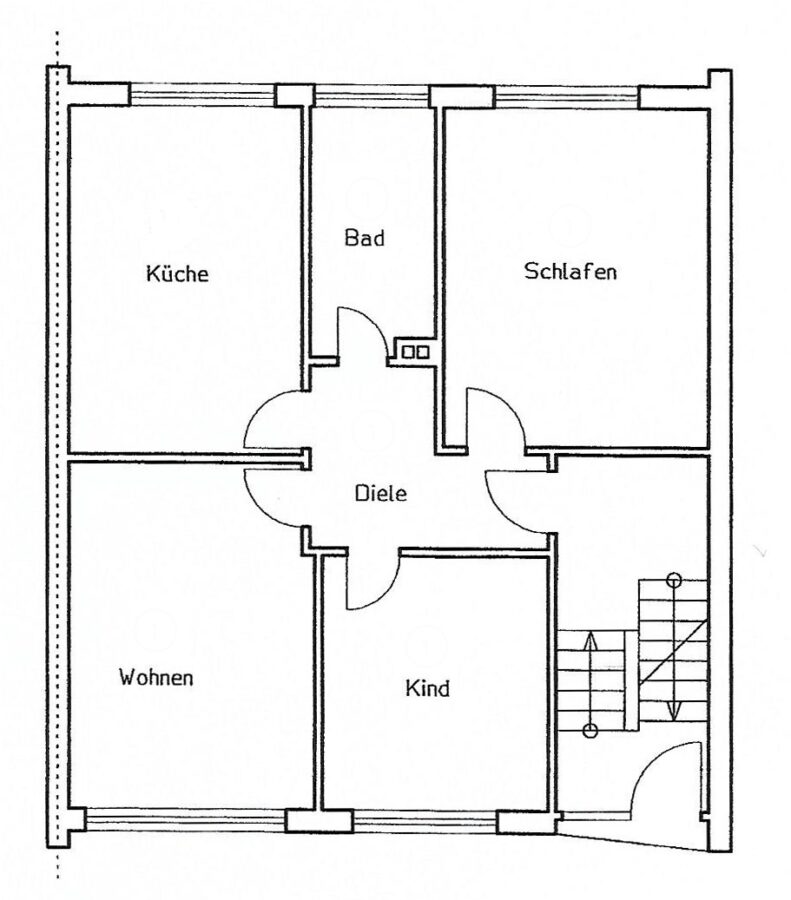 Langjährig vermietete Wohnung als Invest in Arnsberg - Grundriss