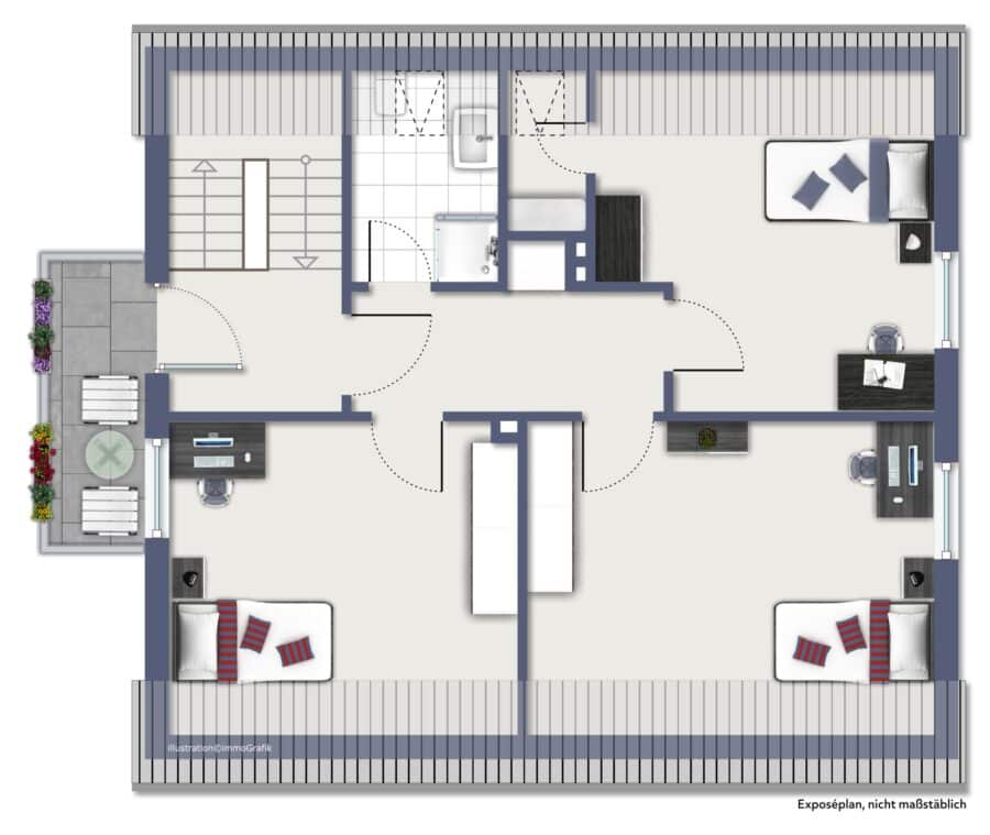 Ein-/Zweifamilienhaus in Ense-OT - komplett modernisiert und vielseitig nutzbar! - Dachgeschoss