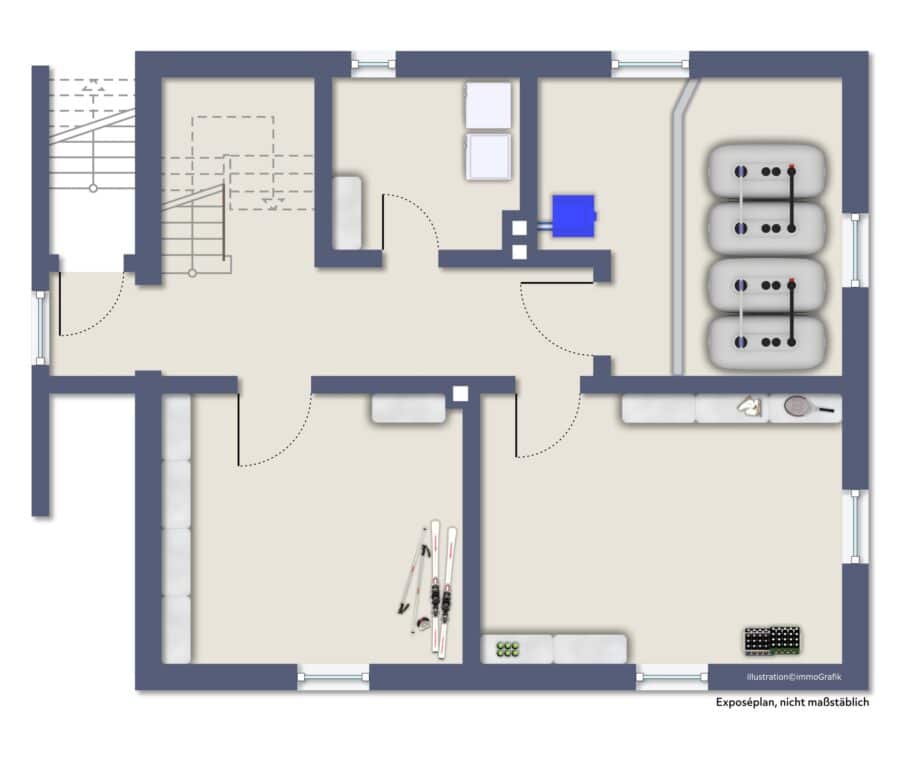 Ein-/Zweifamilienhaus in Ense-OT - komplett modernisiert und vielseitig nutzbar! - Kellergeschoss