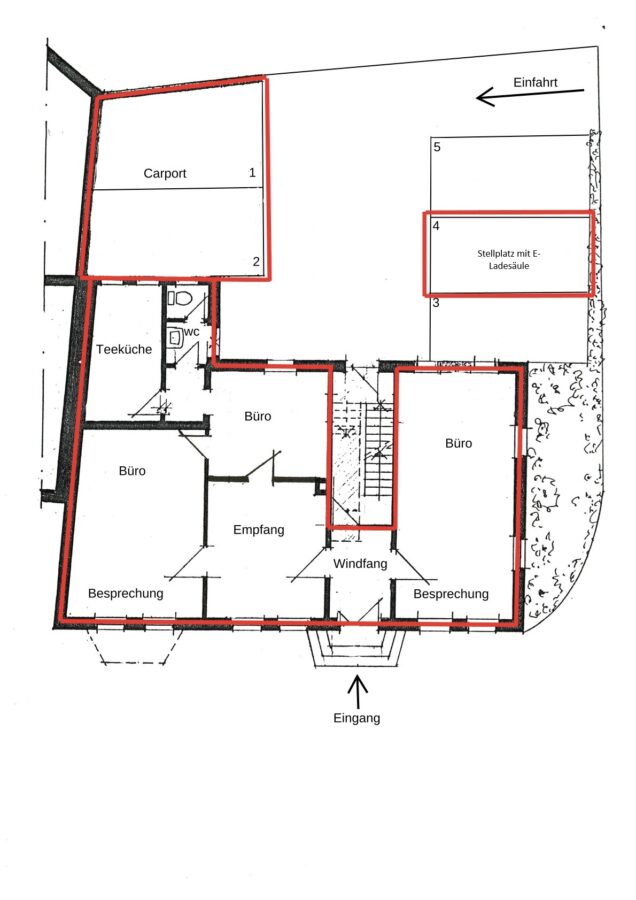 Repräsentative Bürofläche in bester Innenstadtlage von Neheim! - Grundriss