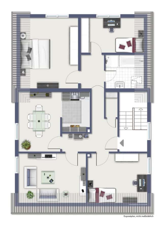 Zweifamilienhaus auf einem großzügigen und sonnigen Grundstück in zentraler Wohnlage von Ense-Bremen - Dachgeschoss