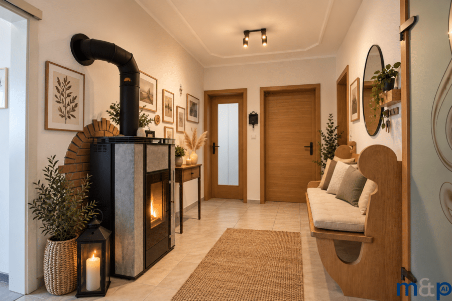 Attraktives Wohnhaus in Alt-Arnsberg – umfassend modernisiert, energieeffizient und sofort nutzbar! - Flur EG KI generiert