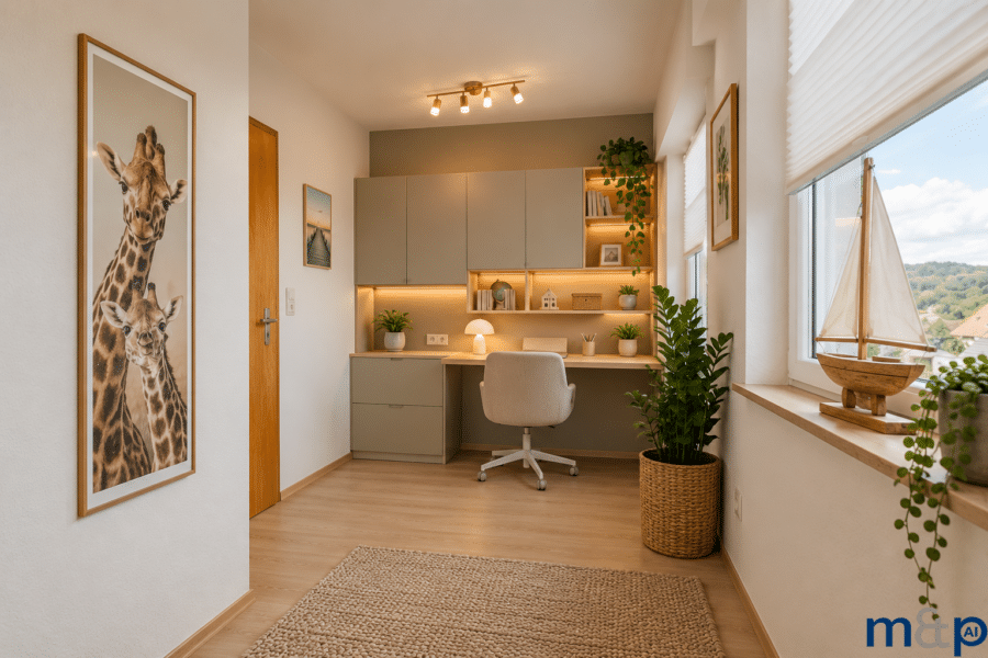 Attraktives Wohnhaus in Alt-Arnsberg – umfassend modernisiert, energieeffizient und sofort nutzbar! - Kinderzimmer OG KI generiert