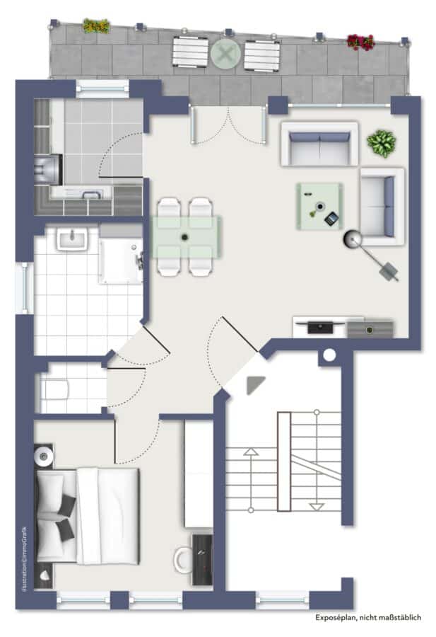 Ruhig und citynah gelegen! Top gepflegte Eigentumswohnung in Alt-Arnsberg - Grundriss