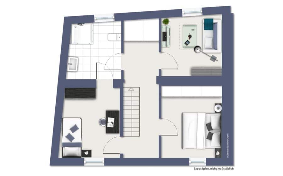 Ein-/Zweifamilienhaus mit Gewerbefläche in Toplage der Arnsberger Altstadt! - 2.Obergeschoss